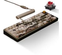 Das Keyboard DeltaForce 65 Jungle Camo Mechanical Keyboard - Hot-Swappable Switches, PBT Sublimation Keycaps, CNC Aluminum Gasket Mount, RGB Backlit - Compact Gaming & Typing Keyboard