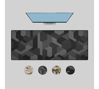 Das Keyboard Large Gaming Mouse Pad Desk Mat with Stitched Edge - Non Slip Base - Waterproof - Premium Cloth Mousepad for Home Work Gaming - Cyber Shadow Kamo