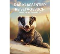 Das Klassentier Reisetagebuch: Unser Dachs unterwegs: Tagebuch und Erinnerungsbuch für die Dachsklasse in der Grundschule ab Klasse 1