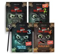 Das kleine Böse Buch - Band 1 bis 4 im Set - Inkl. lustigem Radierer-Bleistift - Bestseller Kinderbuchreihe - Gruselig & witzig - Für Kinder ab 8 Jahren - Der interaktive Lesespaß