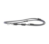 Das Lederband Dublin Genuine Leather Dog Leash Granite, 200 cm x 10 mm or 12 mm