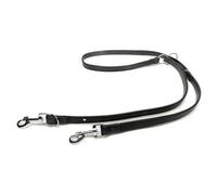 Das Lederband Leather Dog Leash Granada Black/Black, New (22 mm, 2 m)