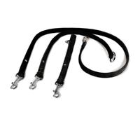 Das Lederband Universal Dog Leash Toronto Black/Black, Various Sizes, New