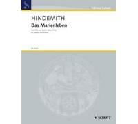 Das Marienleben Paul Hindemith Book [Softcover] Soprano and Piano or Orchestra S