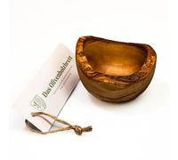 DAS OLIVENHOLZBRETT Nibble bowl made of olive wood, round, wooden bowl in natural cut, nut bowl, 10 cm. Please note: picture only a version of millions of features of this bowl. Very individual
