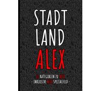 Das perfekte Geschenk für Alex | Die einzigartige Stadt Land Fluss Alex Edition: Personalisiertes Spiel mit dem Namen Alex