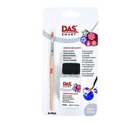 DAS Smart Clay 60ml Gloss Varnish Bottle and Brush, Transparent, For Professionals & Hobbyists