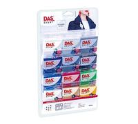 DAS Smart Oven Bake Modelling 28g Clay, Fashion Style Primary Colours Collection, 12 Pieces, For Professionals and Hobbyists