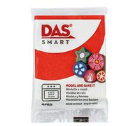 DAS Smart Oven Bake Modelling 56g Clay, Red Glitter, Ideal for Professionals and Hobbyists