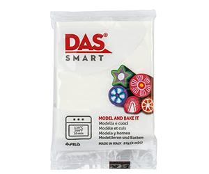 DAS Smart Oven Bake Modelling 57g Clay, White, For Professionals and Hobbyists