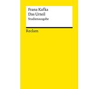 Das Urteil. Studienausgabe: Kafka, Franz - Deutsch-Lektüre, Deutsche Klassiker der Literatur - 14416