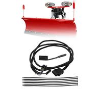 Dasbecan 22413 11 Pin Vehicle Side Light Wiringharness with Dust Cover Compatible with Western SnowEx Fisher Blizzard Plows Replace# 26357