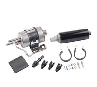 Dasbecan GSL392 Inline Fuel Pump and Fuel Filter Regulator External 255LPH Fuel Pump Fits LS Swap Fuel Filter Regulator EFI Fuel Pump Kit Returnless 6AN Engine Replaces GSL392-400-939 400-939