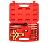DASBET 13PCS Harmonic Balancer Steering Wheel Puller Tool Flywheel Puller Crankshaft Pulley Puller Crankshaft Pulley Removal Steering Wheel Pulling Set