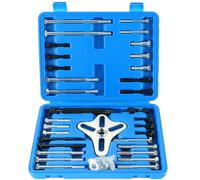 DASBET 46PCS Harmonic Balancer Puller Set, Steering Wheel Puller Kit (Blue) | Steering Wheel Flywheel Crankshaft Pulley Puller Crankshaft Pulleys and Gears for Most Cars, Pickups, SUVs