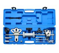 DASBET 9-Way Slide Hammer Puller Set 19PCS Front Wheel Hub Bearing Remover | Wheel Axle Hub Dent Shaft Puller Tool Kit Axle Bearing Dent Hub 2 3 Internal External Gear Puller Set