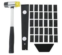 DASBET Laminate Floor Fitting Tools Laminate Wood Flooring Installation Kit for Woodworking Laminate Flooring Installation with 30 Spacers Tapping Block Pull Bar and Mallet