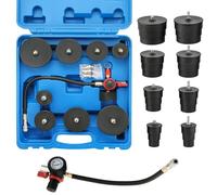 DASBET Turbo System Leakage Tester Kit, Turbo Boost Leak Tester Set with 4 Pairs of Stepped Adapters 1-3/8" to 3-1/2", Turbo Pressure Leakage Tester for Cooling Emissions Exhaust Pipes