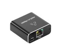 Dasbsug 2 3 4 Port Gigabit Networking Splitter Hubs Fast Speed 1000Mbps Data Transfer Splitter For Computers And Gaming Consoles USB C Power Cable