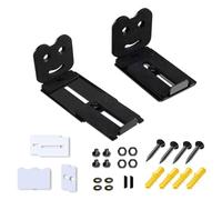 Dasbsug 2pcs Speakers Wall Mount Stands Extendable Arm Floating Rack Home Theater Speakers Holders Metal Construction Soundbar Wall Mount