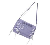 Dasbsug 3. Fashionable See-Through Nylon Purse With Black Ribbon Accent Spacious Interior & Organizers Unisex Crossbody Design Japanese Large Capacity Transparent Itabag Crossbody Bag