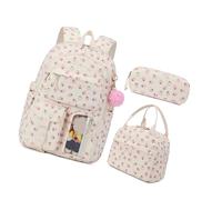 Dasbsug 3PCS School Backpacks With Pencil Case Light Weight Bookbags For Girl Womens Lovely Bookbags Travel Schools Bag Gift School Backpacks With Lunch Bag