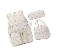 Dasbsug 3PCS School Backpacks With Pencil Case Light Weight Bookbags For Girl Womens Lovely Bookbags Travel Schools Bag Gift School Backpacks With Lunch Bag