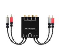 Dasbsug 4Channel Ground Looping Isolator for Various Sound Devices Eliminates Ground Noise for Home Studio Professional Systems Isolator