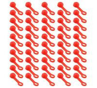 Dasbsug 50Pcs Bicycles Hydraulic Brake Bleed Nipple Caps Hydraulic Caliper Nipple Covers Soft Screw Bike Brake Bleeder Rubber