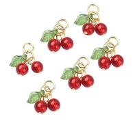 Dasbsug 6Pcs Handmade Fruit Craft Accessories Stylish Jewelry Charm Pendant Jewelry Part Suitable For Various Occasion Charm Pendant