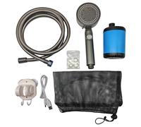 Dasbsug Charging Camping Shower Electric Portables Folding Bucket For Outdoor And Travel Use Beach Sand Rinse