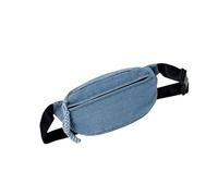 Dasbsug Compact Chest Messengers Bag Jeans Construction Multiple Organizational Pockets Unisex Commuters Shoulder Bag for Women Waist Bag