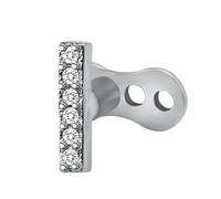 Dasbsug Cubic Zirconia Piercing Body Jewelry Set Rhinestones Dermals Studs Safe Stainless Steel Accessory For Sensitive Skin Professional Piercing Supplies