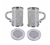 Dasbsug Glass Coffee Cup with Handle Double Wall Insulated Coffee Cups Juices Drinking Drinkware Easy to Clean Wine Glasses Beer Teas