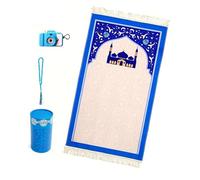 Dasbsug Islamics Muslims Soft Children Prayer Mats Portable Travel Rugs NonSlip Printeds Worships Eid Gifts Travel