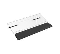 Dasbsug Keyboard Tray Stand Ergonomic Heightened Desktop Tilt Clear Acrylic for Desk Holder Acrylic Keyboard Stand