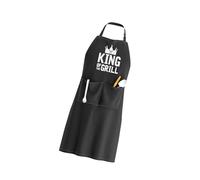 Dasbsug King Mr Mrs Print Couple Apron Wedding Engagement Loved People Funny Kitchen Gift Husband Wife Polyester Kitchen Apron