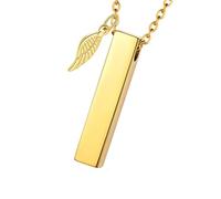 Dasbsug Memorial Pet Urns Necklace Cremation Urn Angelic Wing Pendants Locket Ashes Holder Pet Memory Keepsakes Ashes Container Jewelry Urn Pendants