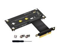 Dasbsug NGFFs NVME MKey HDDs To PCIe 4X HDDs Extender Cable Featuring PCBs Construction High Performances Data Transmisson Multiple Layer PCBs Ssds Extension Board