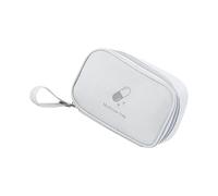 Dasbsug Portable Firsts Aid Bag Empty Medicals Bag Travel Medicine Pouches Double Zippers Handy Pills Pocket for Home Medicine Pouch Organizer