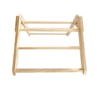 Dasbsug Portable Wooden Poultry Roosting Rack Triangular Space-Saving Perch With Removable Parts For Coops Easy To Clean Poultry Perches Stand