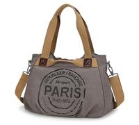 Dasbsug Practical Student Canvas Letters Crossbody Bag With Adjustable Strap For Everyday Use Large Shoulder Handbag Book Canvas Shoulder