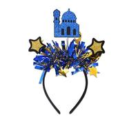 Dasbsug Shimmering Eid Holiday Celebrations Headpiece With Symbolic Star And Moon For Muslims Women And Kids All Ages Crescented Moon Headband