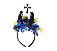Dasbsug Shimmering Eid Holiday Celebrations Headpiece With Symbolic Star And Moon For Muslims Women And Kids All Ages Crescented Moon Headband