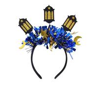 Dasbsug Shimmering Eid Holiday Celebrations Headpiece With Symbolic Star And Moon For Muslims Women And Kids All Ages Crescented Moon Headband
