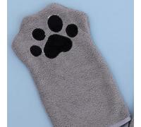 Dasbsug Soft Absorbent Pet Glove Towel For Small To Large Dogs Quick Drying Towel Thicken Fabric Hanging Grip Pet Drying Mitt