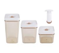 Dasbsug Space Saving Vacuum Sealed Food Container For Fruit And Vegetable Box Leak Proof Refrigerator Storage Solution Food Grade Refrigerator Organiser
