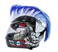 Dasbsug Stylish Cocks Helmets Decoration Easy Install Cocks Wigs For Riders Who Love To Stand Out In Bike Gatherings Breathable Accessory