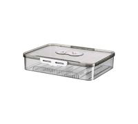 Dasbsug Stylish Multiple Tiers Dumpling Storage Box Clear Freezer Container With Builts In Date Trackers For Organization Refrigerator Organizers