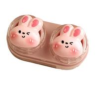 Dasbsug Travel Friendly Lenses Case Set with Separate Left and Right Storage Leakproof Outdoor Lens Container Holder Lenses Container